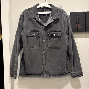 Original Use Charcoal Shirt Jacket